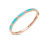 18K Rose Gold 0.15ctw Diamond Bangle