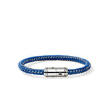 Sterling Silver,Black Rubber Bracelet