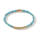 14K Yellow Gold Heishi Bracelet