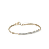 14K Yellow Gold 0.68ctw Diamond Chain