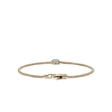 JH Essential Pavé Bracelet, Gold, Diamonds, 1.8MM