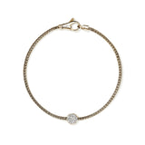 JH Essential Pavé Bracelet, Gold, Diamonds, 1.8MM