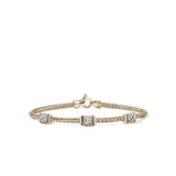 14K Yellow Gold 0.21ctw Diamond Chain