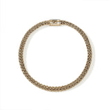 14K Yellow Gold 0.15ctw Diamond Chain Icon Bracelet
