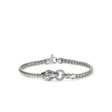 Sterling Silver Silver 0.22ctw Diamond Bracelet