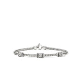 Sterling Silver Silver 0.21ctw Diamond Chain