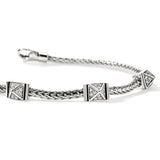 Sterling Silver Silver 0.21ctw Diamond Chain