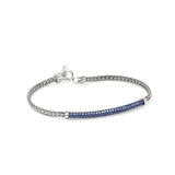 JH Essential Pavé Bracelet, Sterling Silver, Gemstones, 2.5MM