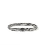 Sterling Silver, Black Sapphire Classic Chain Bracelet