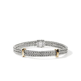 14K Yellow Gold & Sterling Silver Icon Link Bracelet