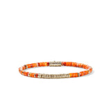 14K Yellow Gold Heishi  Bangle