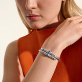 Spear Flex Cuff, Sterling Silver, Gemstones, 5.5MM