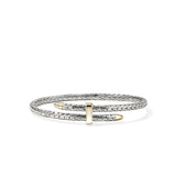 Spear Flex Cuff, Gold, Sterling Silver, 4MM