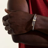 Spear Flex Cuff, Gold, Sterling Silver, 4MM