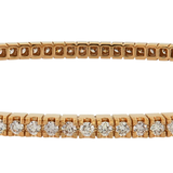 18K Rose Gold 2.20ctw Diamond Bangle