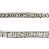 18K White Gold 2.65ctw Diamond Bangle Bracelet