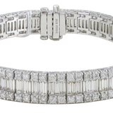 18K White Gold 14.40ctw Diamond Bracelet