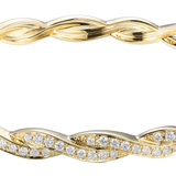 18K Yellow Gold 1.02ctw Diamond Bangle Bracelet