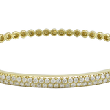 18K Yellow Gold 1.25ctw Diamond Bangle