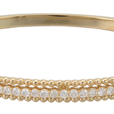 18K Yellow Gold 1.68ctw Diamond Bangle