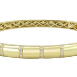 18K Yellow Gold 0.55ctw Diamond Bangle