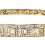18K Yellow Gold 1.23ctw Diamond Bangle