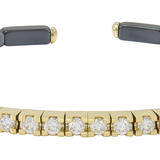 18K Yellow Gold 1.34ctw Diamond Bangle