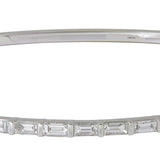 18K White Gold 1.00ctw Diamond Bangle