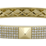18K Yellow Gold 3.80ctw Diamond Bangle
