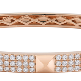 18K Rose Gold 1.58ctw Diamond Bangle