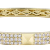 18K Yellow Gold 2.25ctw Diamond Bangle
