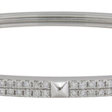18K White Gold 0.90ctw Diamond Bangle