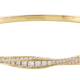 18K Yellow Gold 1.19ctw Diamond Bangle