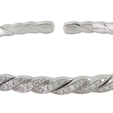 18K White Gold 0.48ctw Diamond Bangle