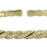 18K Yellow Gold 0.50ctw Diamond Bangle