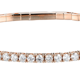 18K Rose Gold 3.20ctw Diamond Bangle