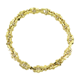 18K Yellow Gold 1.95ctw Diamond Chain Bracelet