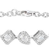 18K White Gold 3.29ctw Diamond Bangle