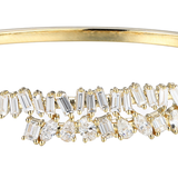 18K Yellow Gold 4.89ctw Diamond Bangle