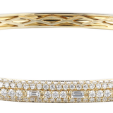 18K Yellow Gold 2.44ctw Diamond Bangle