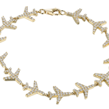 18K Yellow Gold 3.38ctw Diamond Bracelet