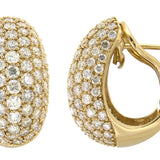 18K Yellow Gold 4.25ctw Jacket Earrings