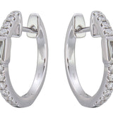 18K White Gold 0.35ctw Hoops Earrings