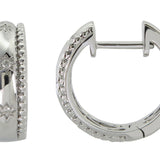 18K White Gold 0.35ctw Hoops  Earrings