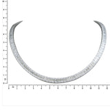 18K White Gold 22.51ctw Diamond Choker Necklace
