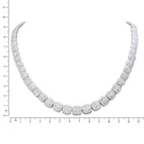 18K White Gold 25.95ctw Diamond Charm Necklace