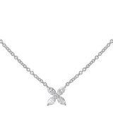 18K White Gold ctw Diamond Chain Necklace
