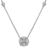 18K White Gold 2.01ctw Diamond Pendant