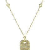 18K Yellow Gold 0.70ctw Diamond Pendant Necklace