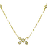 18K Yellow Gold 1.01ctw Diamond Pendant Necklace